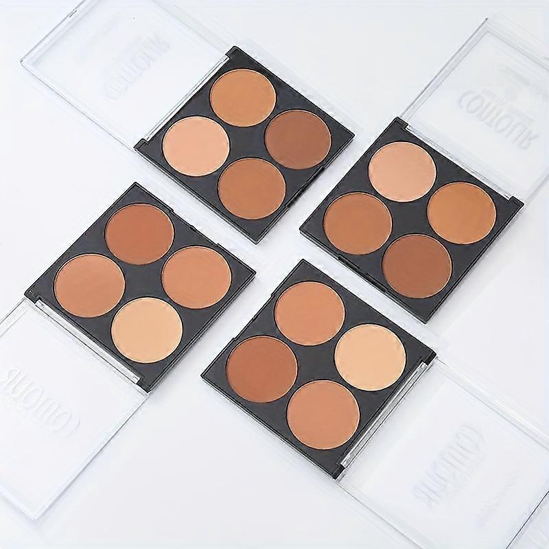 Powder Four-color Three-dimensional Contouring Powder Powder Delicate Matte Nose Shadow Shadow Beginner Contouring Palette Facial Concealer