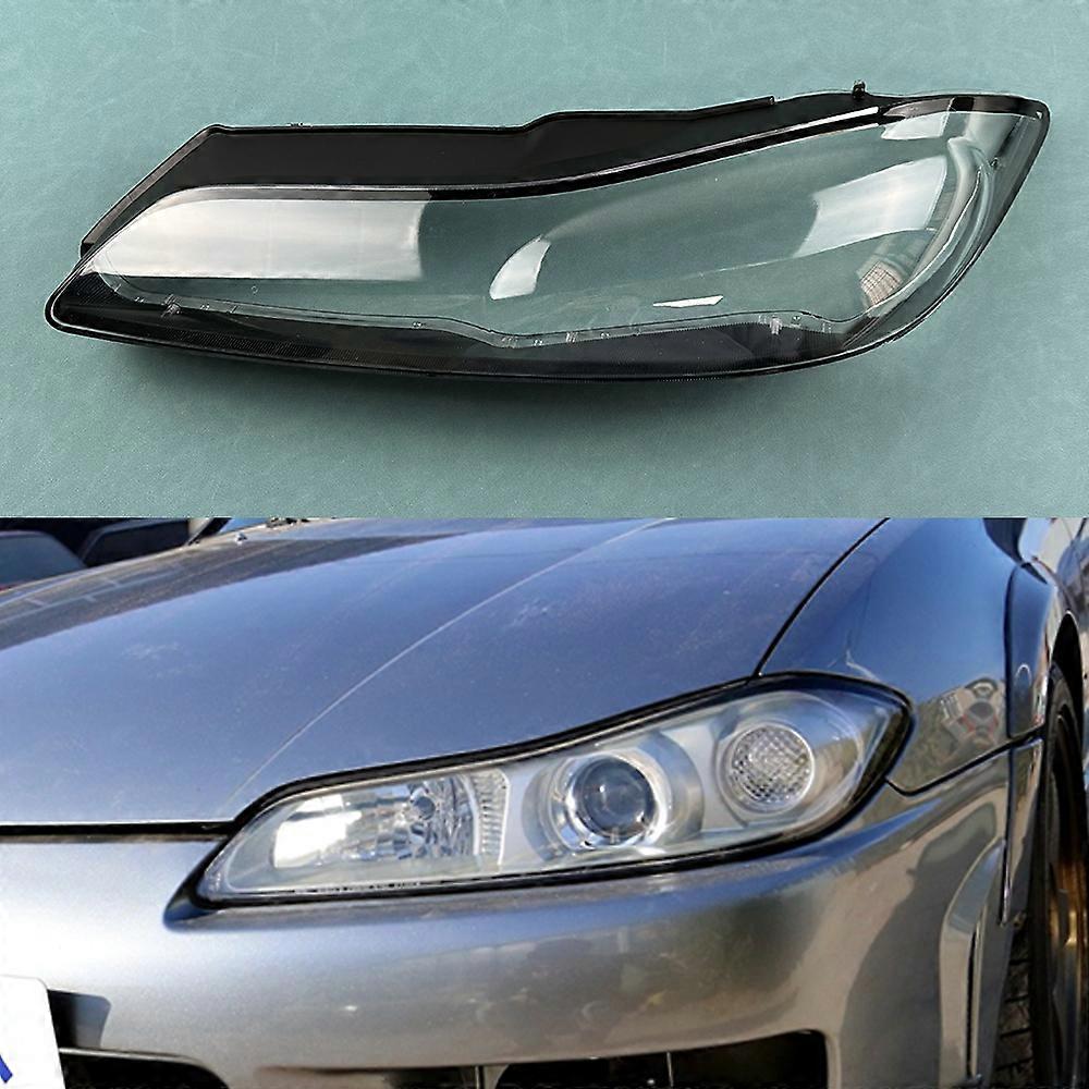 For Nissan silvia S15 1999 2000 Headlamp Cover Transparent Shade Lamp Headlight Shell Lens Plexiglass Replace Original Lampshade
