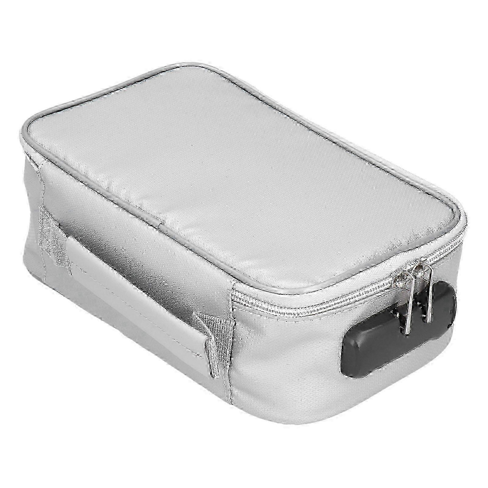 Portable small fireproof document bag suitable for home office travel