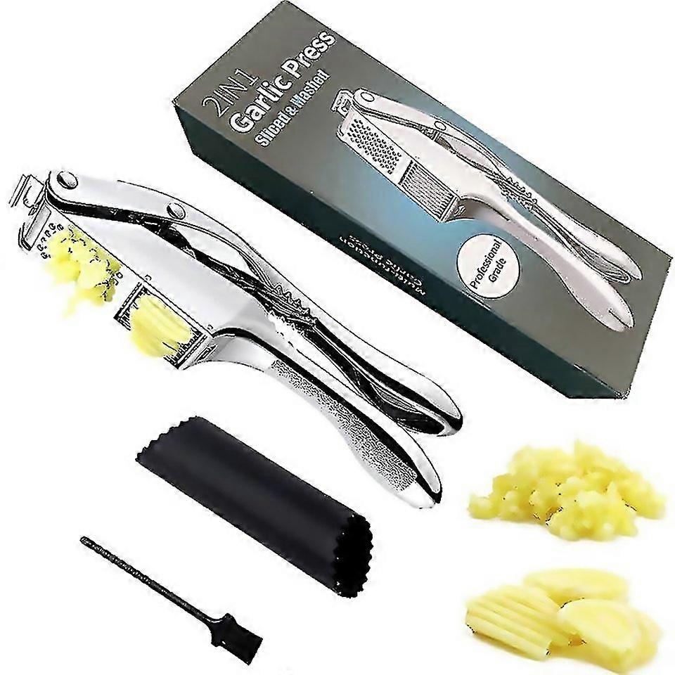For Garlic Press Dual Function Garlic Crusher And Slicer