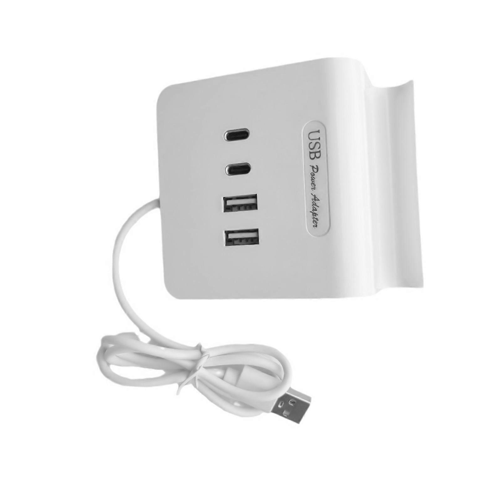 4 Port USB C Adapter USB2.0 Adapter Ergonomic Reliabled Data Transfer for Smartphones Tablets PC Multicolor