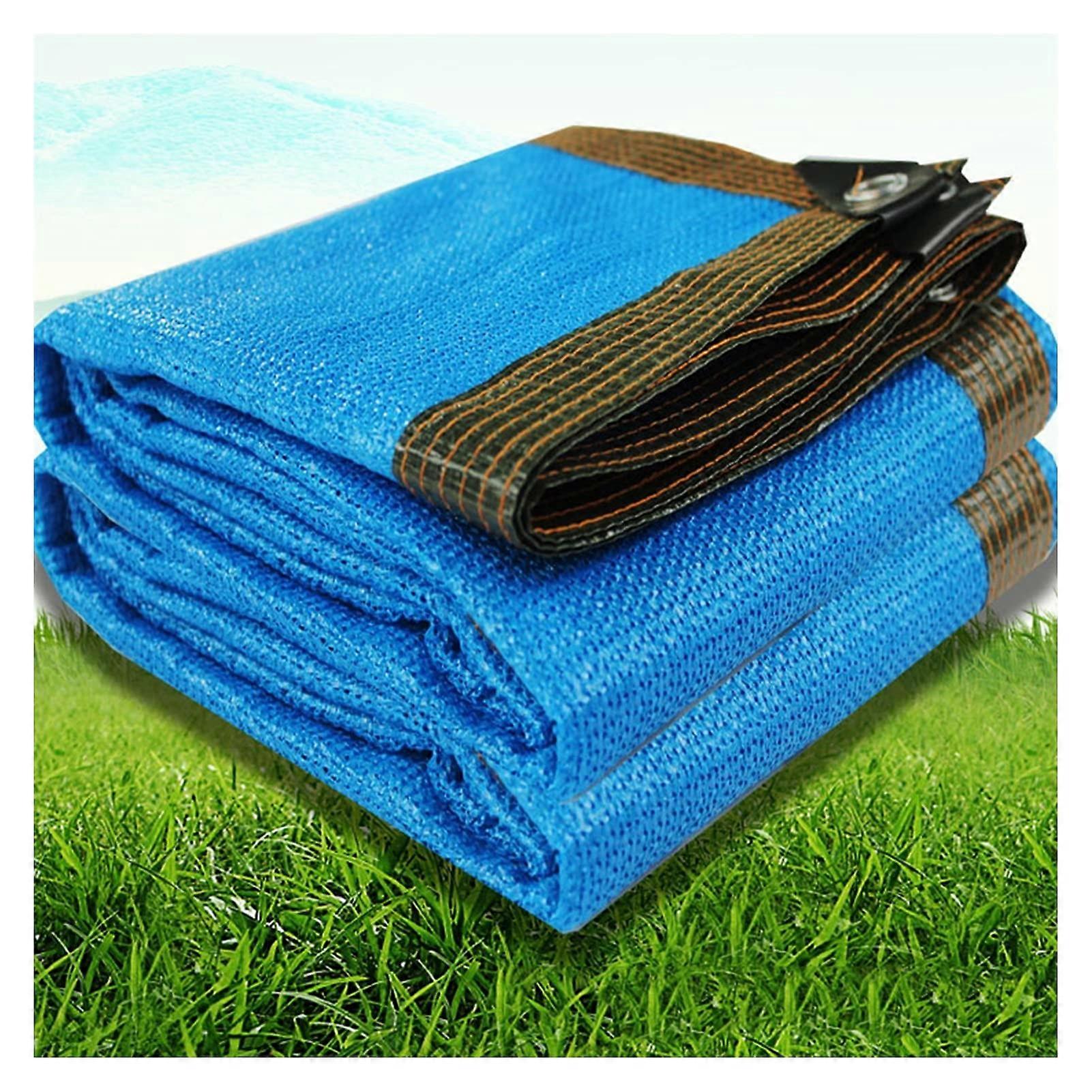Sun Shade Sail Rectangle Shade Cloth Blue Sunshade Fabric Breathable UV Block For Pergola Garden Patio 25 Sizes 3x4m