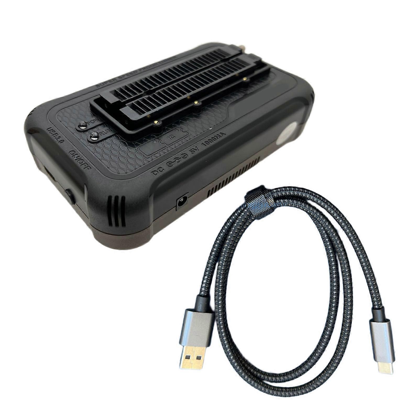 Programmateur T76 pour microcontrôleurs RISC-V 32 bits et FPGA : contrôle principal pour le développement électronique, tensions VCC et VPP réglables, multicolore.