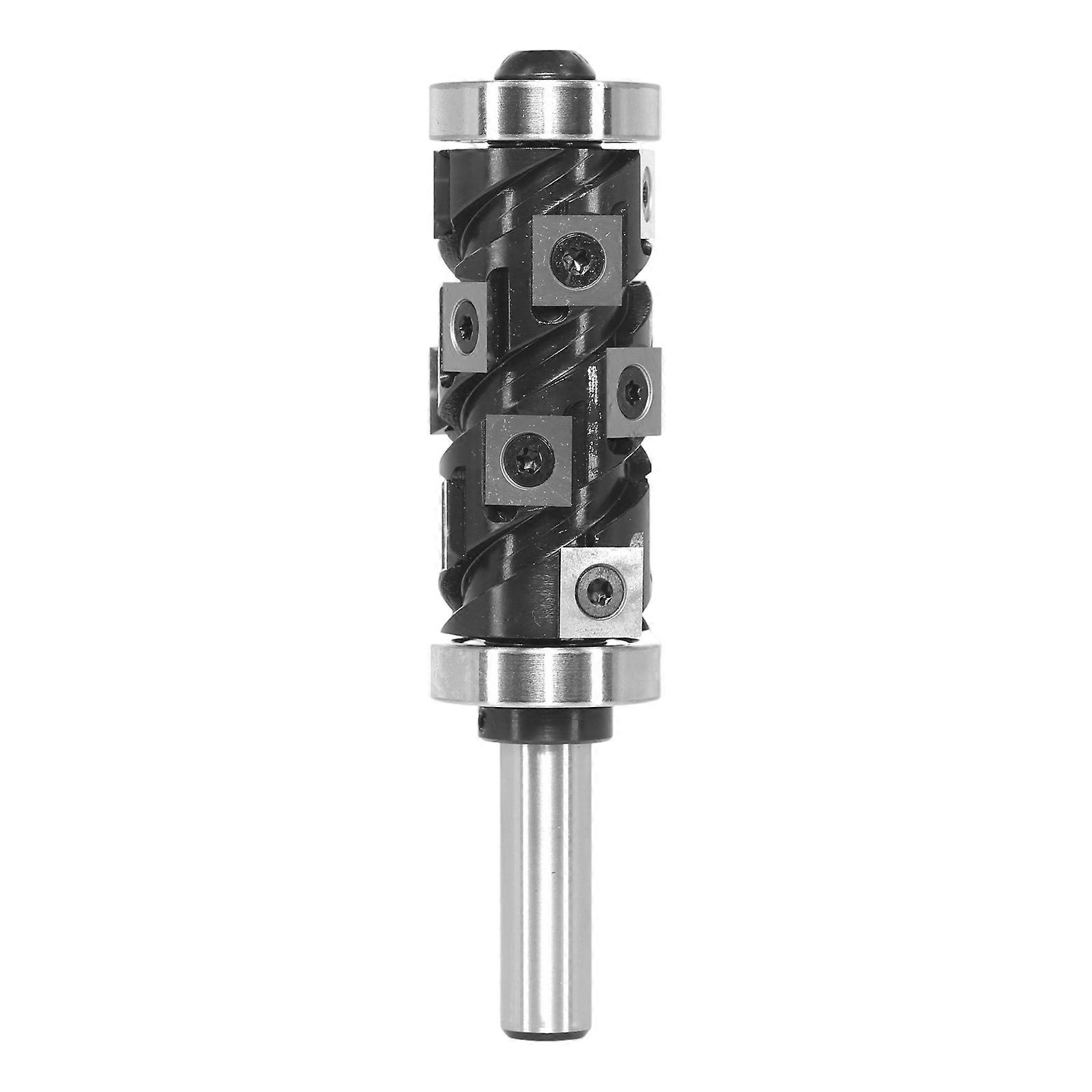 Alloy Multi Flute Milling Cutter With Top Bottom Bearing Upper Lower Bearing Reduce Vibration For Smooth Wood Trimming Multicolor