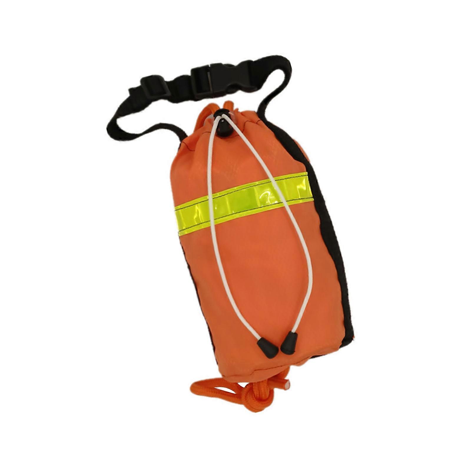 Rescuing Throw Bag with Floating Rope for Kayak Canoeing, Reflective Water Floating Life Line Rescuing Throw Rope Bag Multicolor