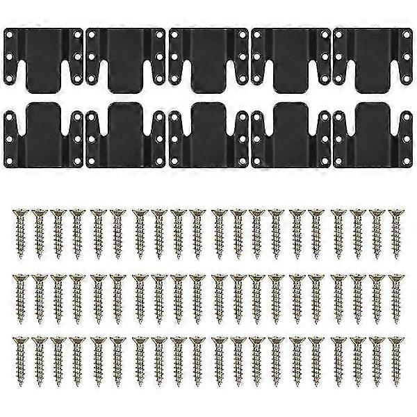 10 pcs Sectional Sofa Couplers, Universal Sectional Sofa Locking, Easy Install Sofa Clamps for Sectionals Robust Furniture Connector [DB] yc