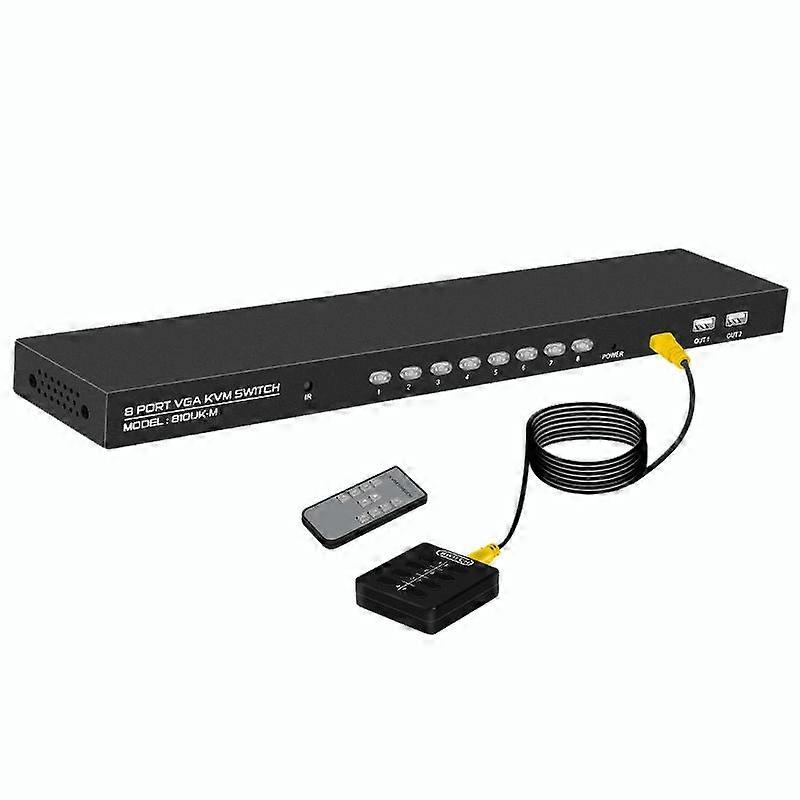 8 Input 1 Output VGA KVM Converter FJGEAR 810UK-M