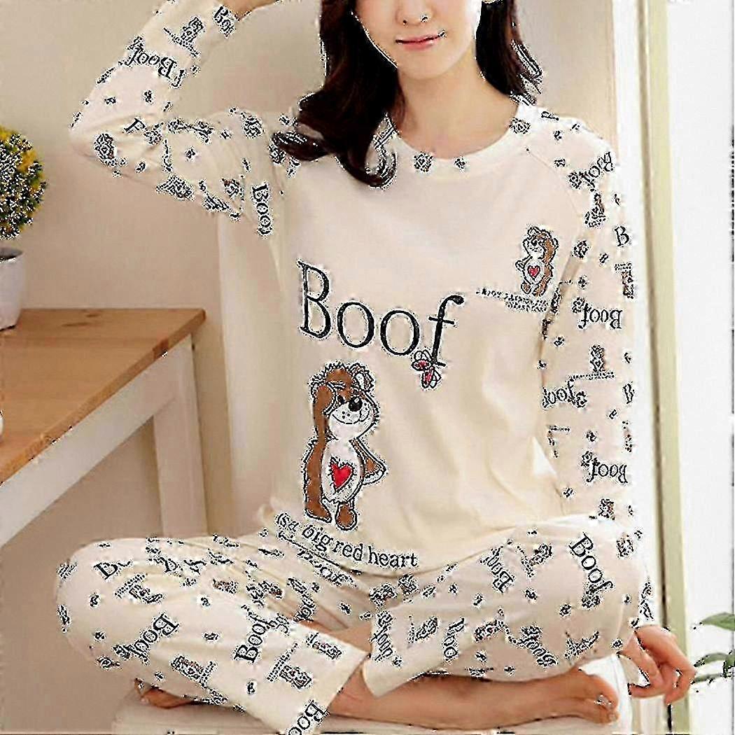 Nattkläder för kvinnor Set Bekväm pyjamas Lounge Set för nattkläder