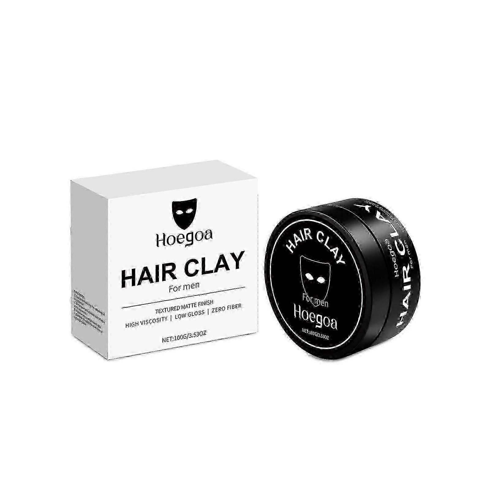 Hair Clay, Strong Hold, Matte Finish,Lightweight Formula, All-Day Styling, Non-Greasy Texture,Protect Scalp Health