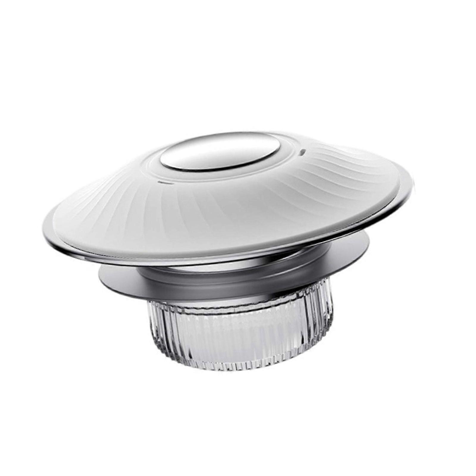 Multifunctional Bathtubs Drain Stoppers Bounces Designs Drain Collector Without Clog Filter for Drain Systems Use  White