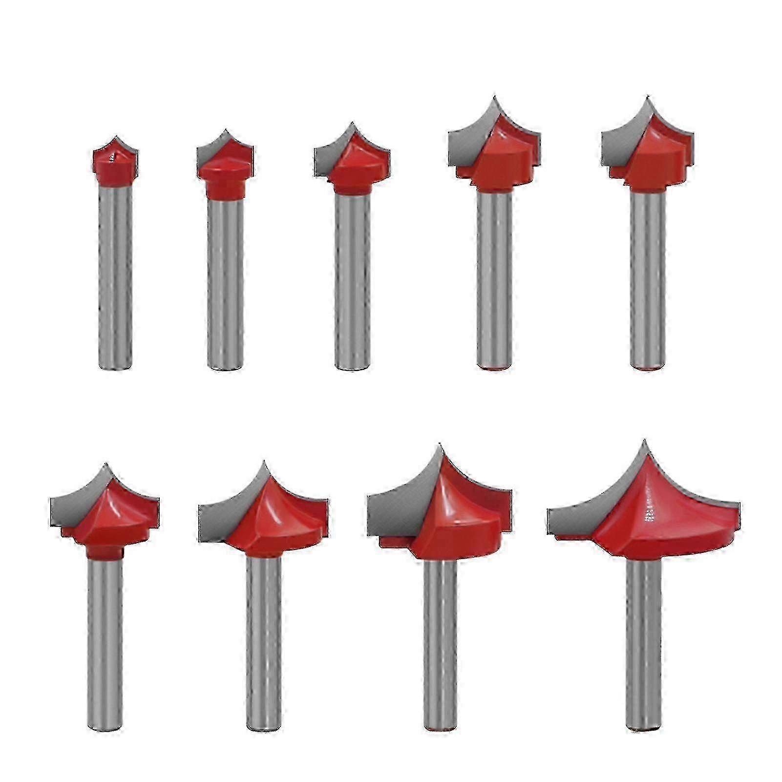 Router Bits Groove Point Cutting Round Edge 6mm Shank 8mm Blade For Woodworking Milling Cutter Tool