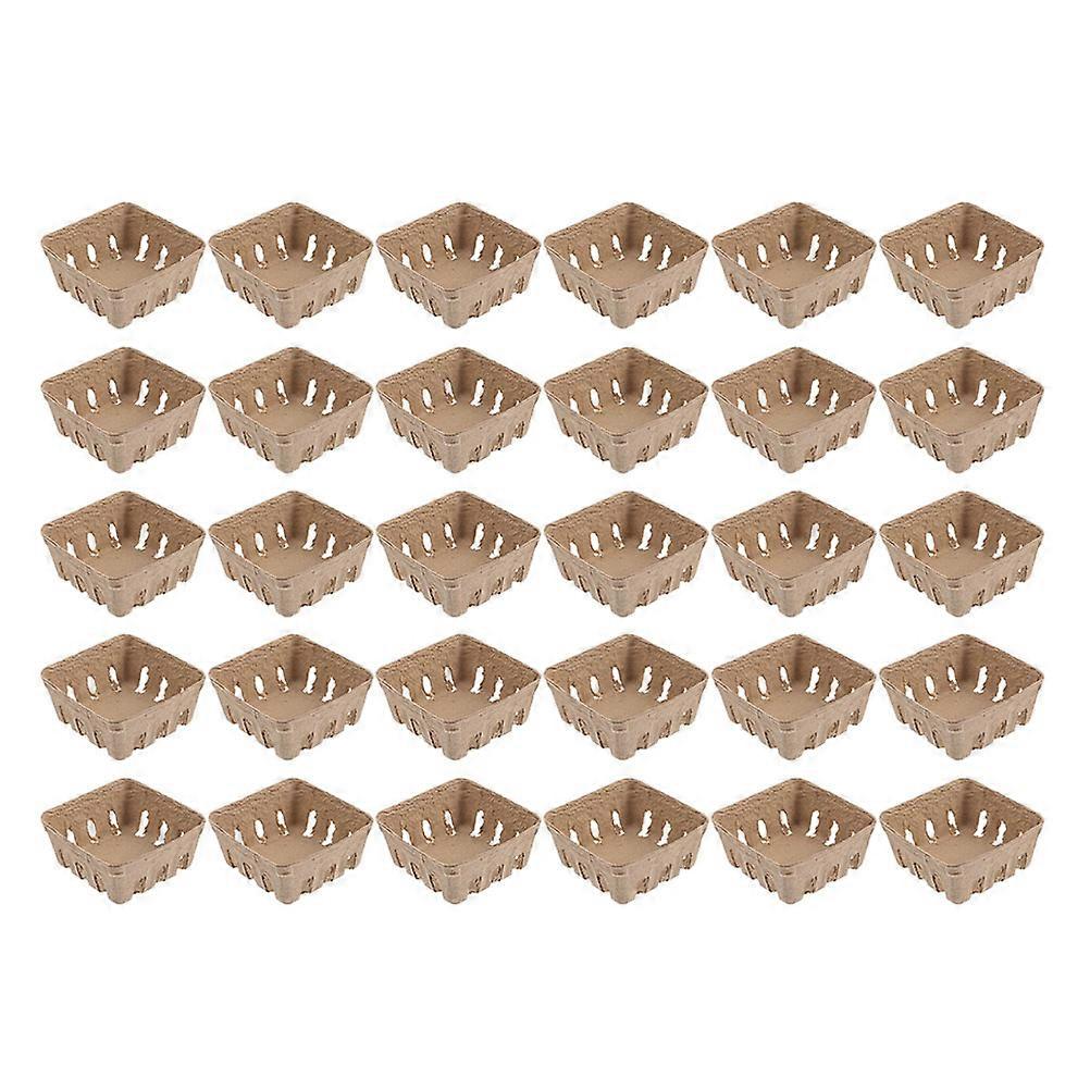 Fruit Container Paper Pulp Berry Basket Designed for Storage 150Pcs