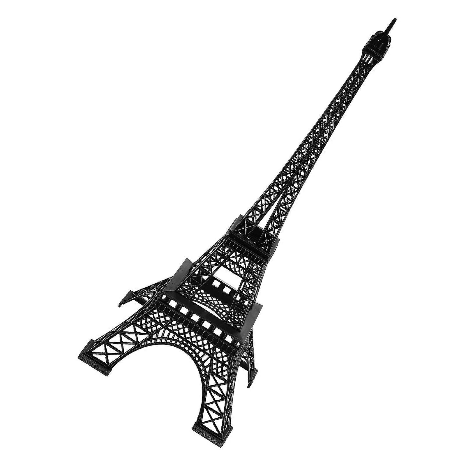 Alloy Eiffel Tower Model Statue for Decor Black Home Decorative Sculpture