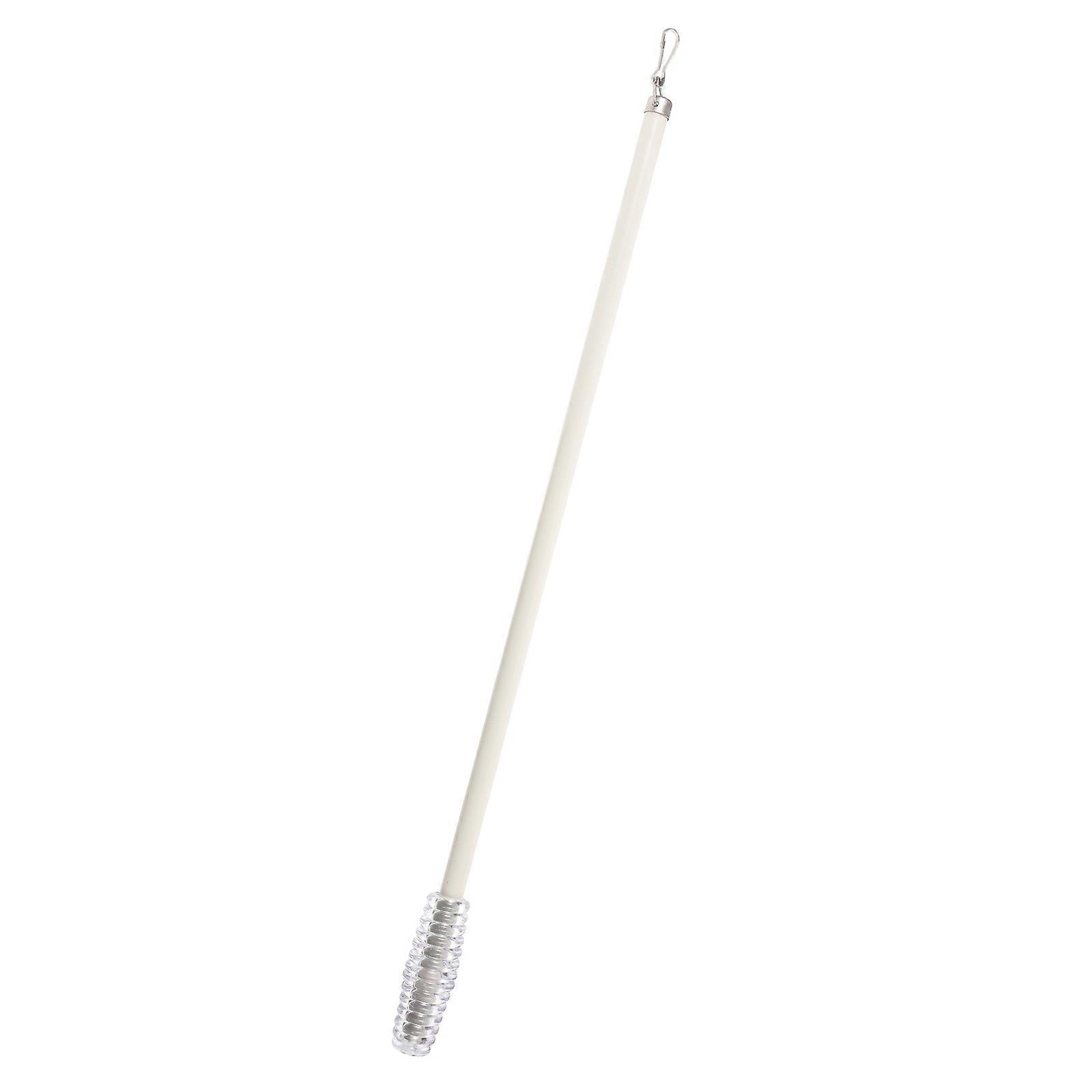Drapery Wand Curtain Pull Rod for Easy Blind Opening White