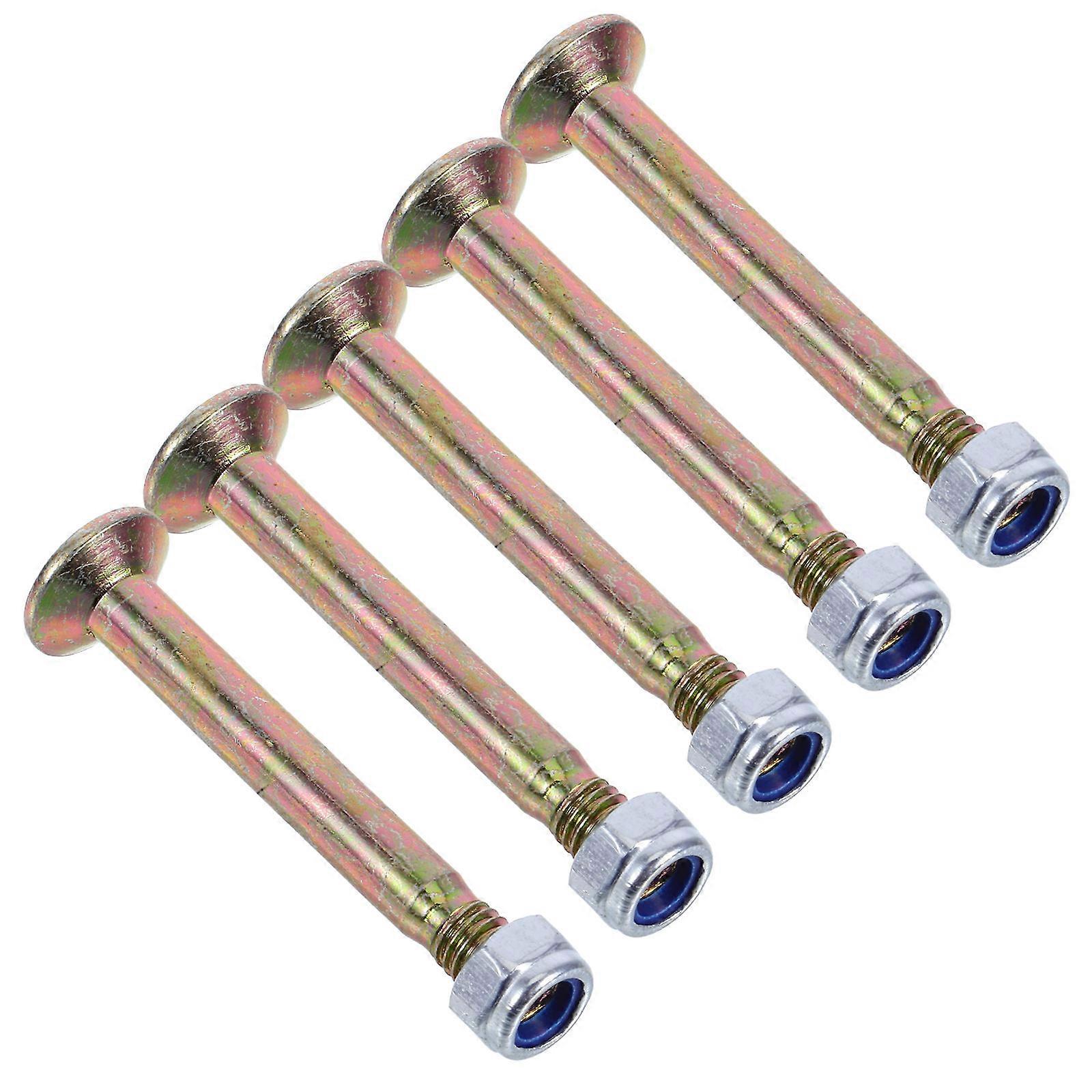 Sunshade Pole Bolts Steel Material for RV Use Adjustable Tension Secure Fitting Cylindrical Shape 5Pcs