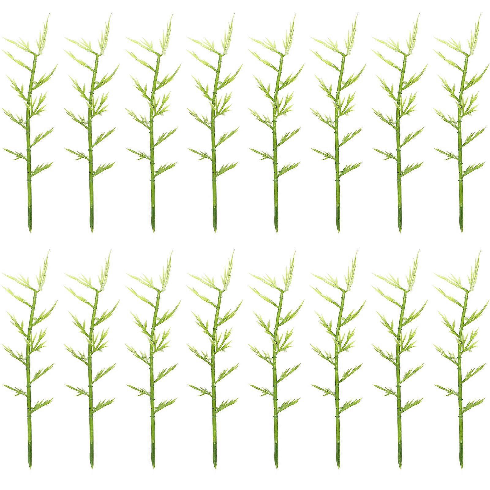 Bamboo Model Miniature Scene Trees for Decor 100Pcs Plastic Tree Ornaments