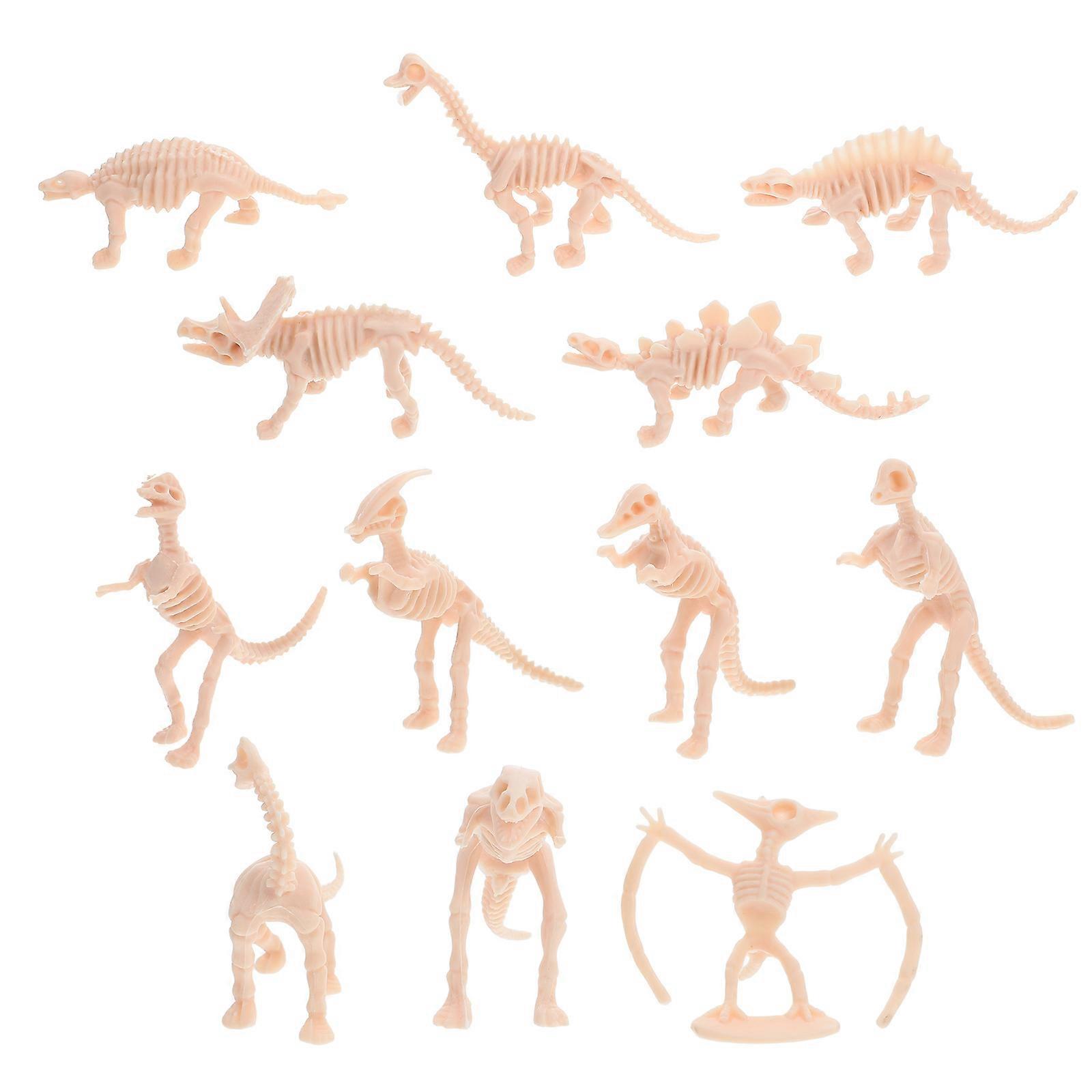 Dinosaur Skeleton Model Kit for Playing with 12Pcs Plastic Bone Pieces