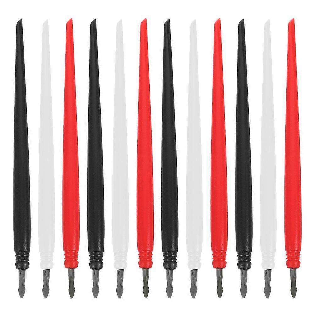 12 Pcs Metal Tip Scratch Painting Pens for DIY Projects Scratch Stylus for Scratch Paper Reusable Iron Scratch Tools DIY Scratching Drawing Pens