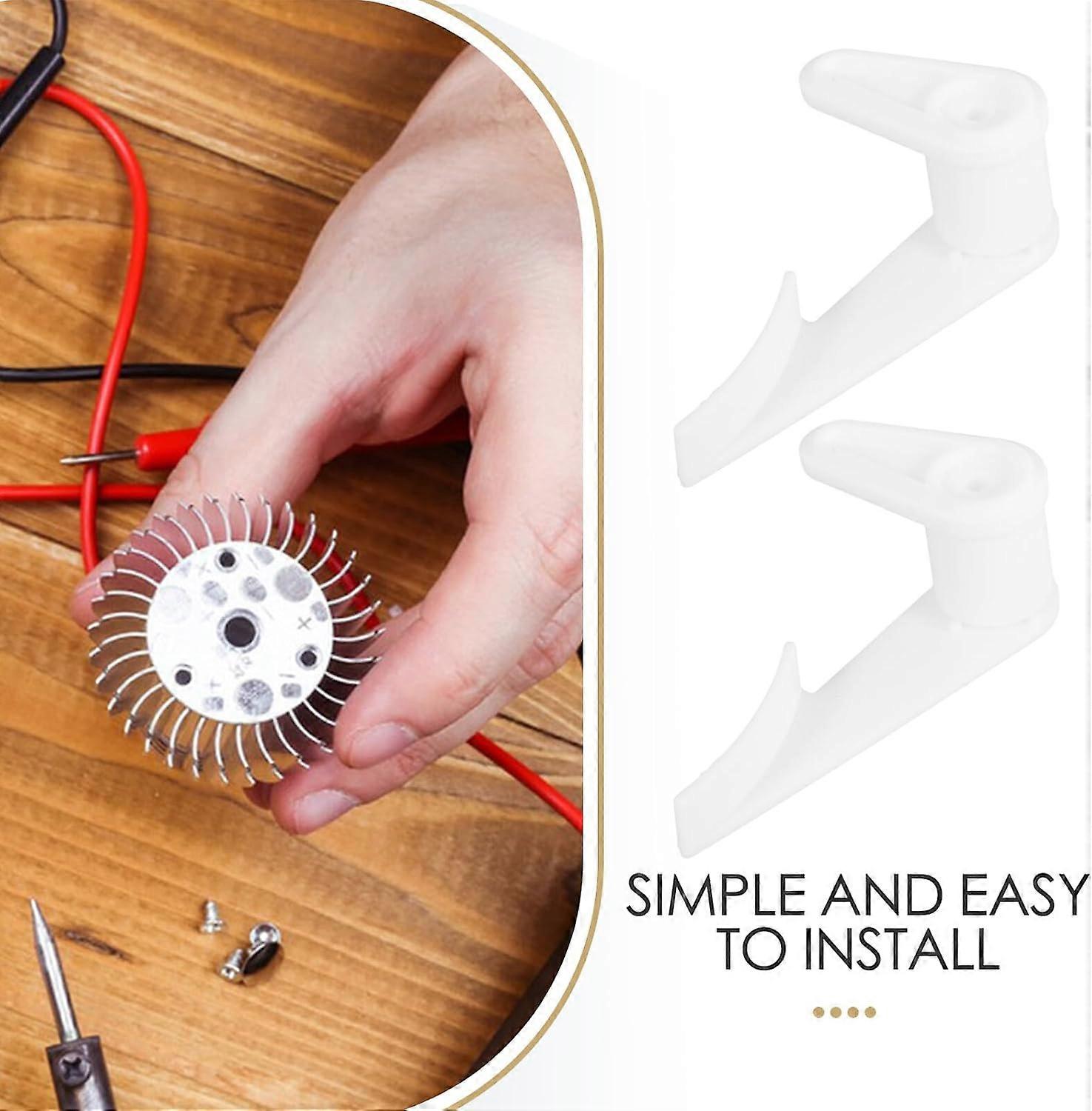 10pcs Plastic Ceiling Light Fixture Clips for Flush Mount LED Lamp Shades Secure Easy Installation