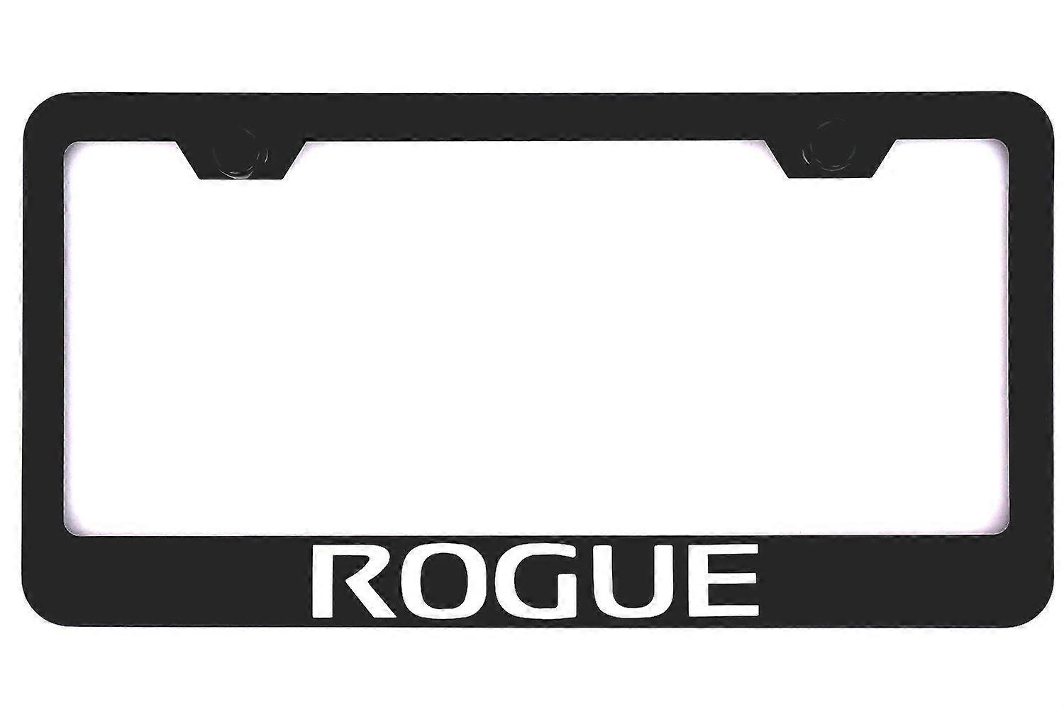 Stainless Steel License Plate Frame for Nissan Rogue with Caps and Screws, Rustproof Universal Fit