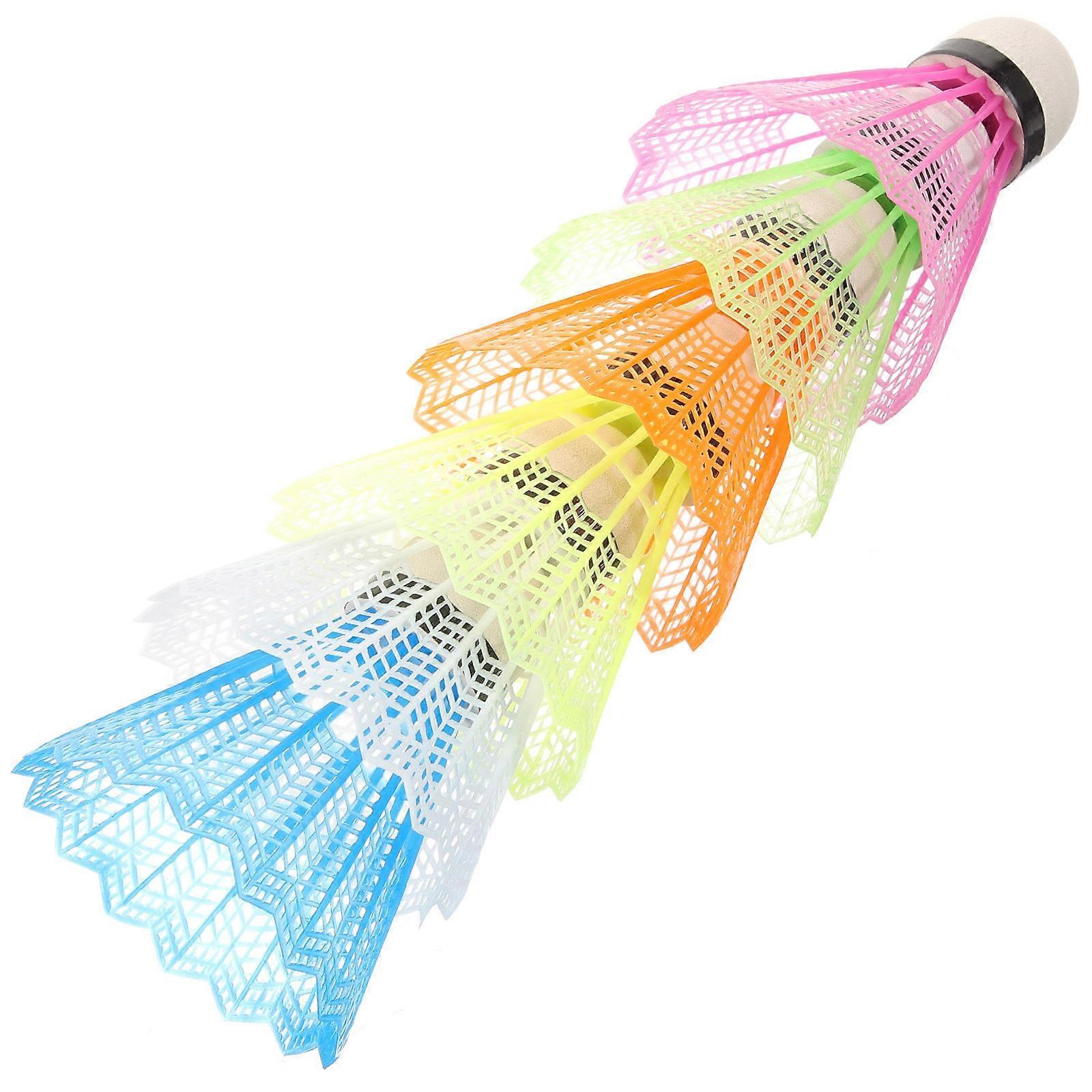 Volants de badminton en plastique pour enfants, ensemble de 36 pièces colorées