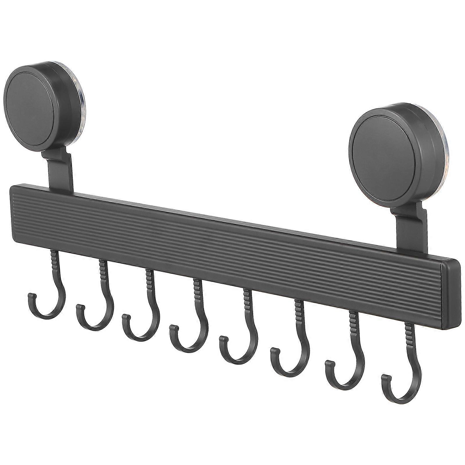 Kitchen Hanging Hooks Suction Cup Hook for Utensils 8 Hooks Grey