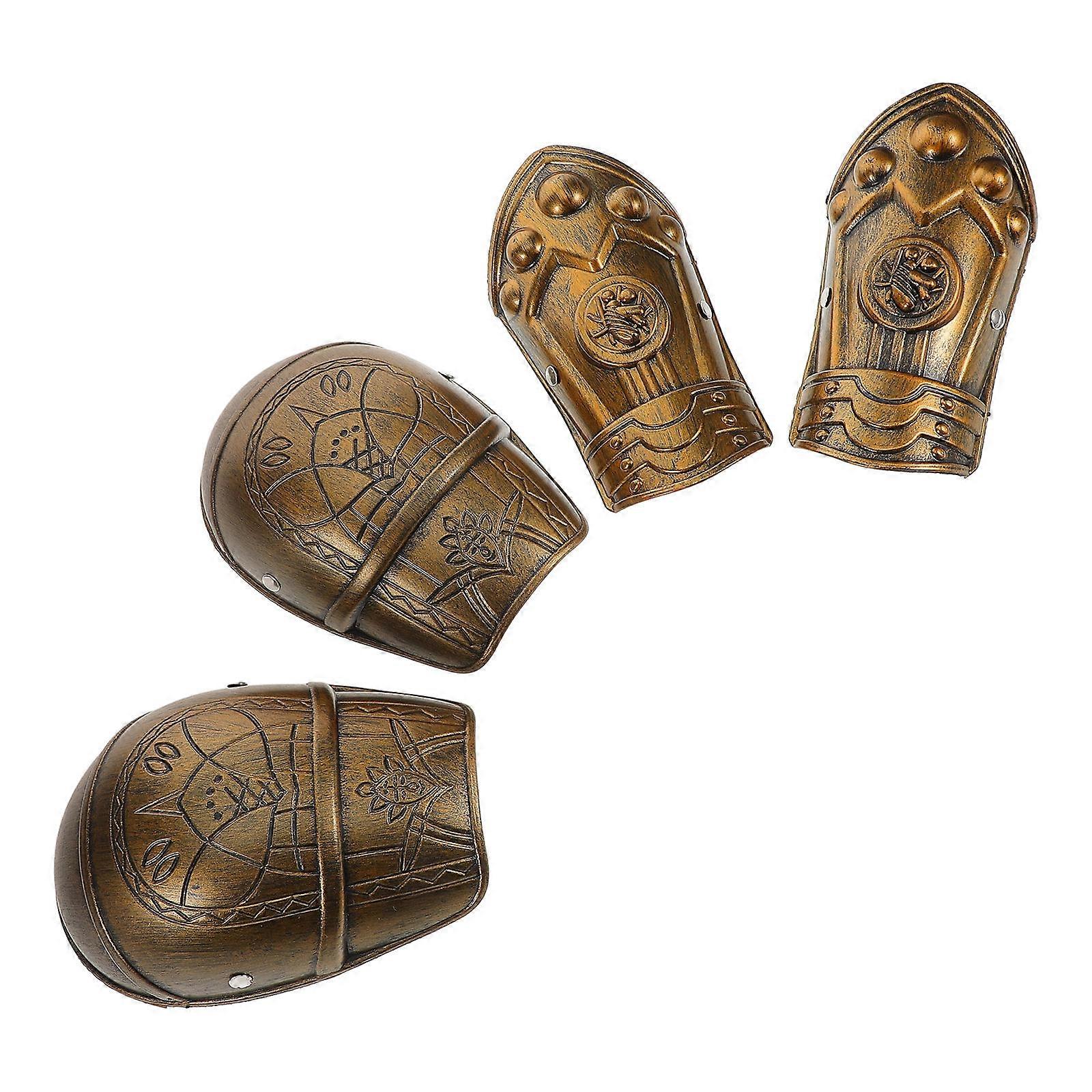 Medieval Guards Protective Shoulder and Hand Gear Set for Party