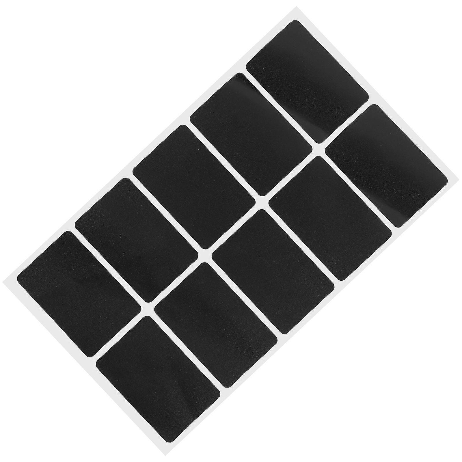 PVC Blackboard Sticker Rectangle Sheet for Chalk Writing 1 Sheet Removable Label