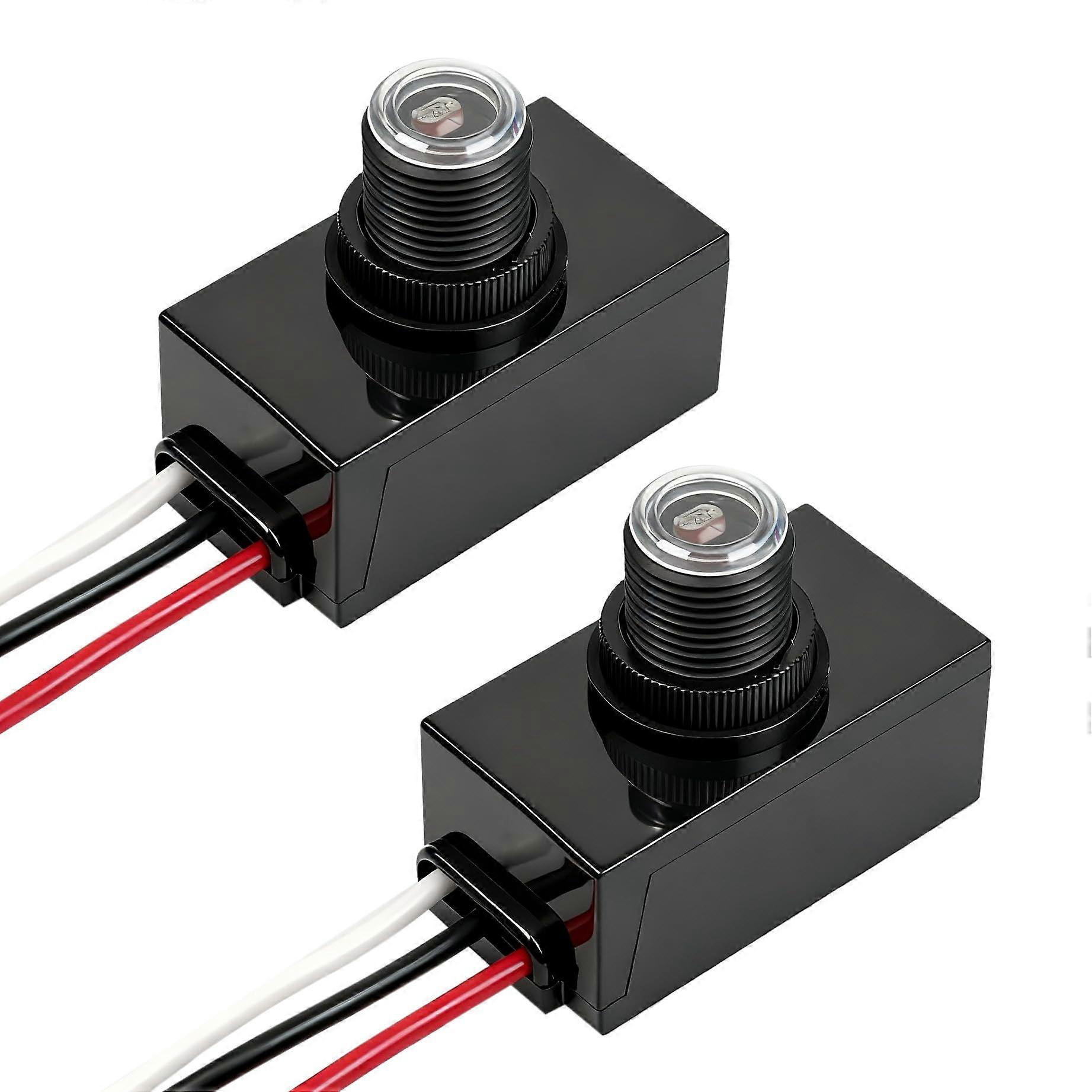 Dusk to Dawn Light Sensor Switch, Waterproof Outdoor Photocell with Adjustable Sensitivity 110277V