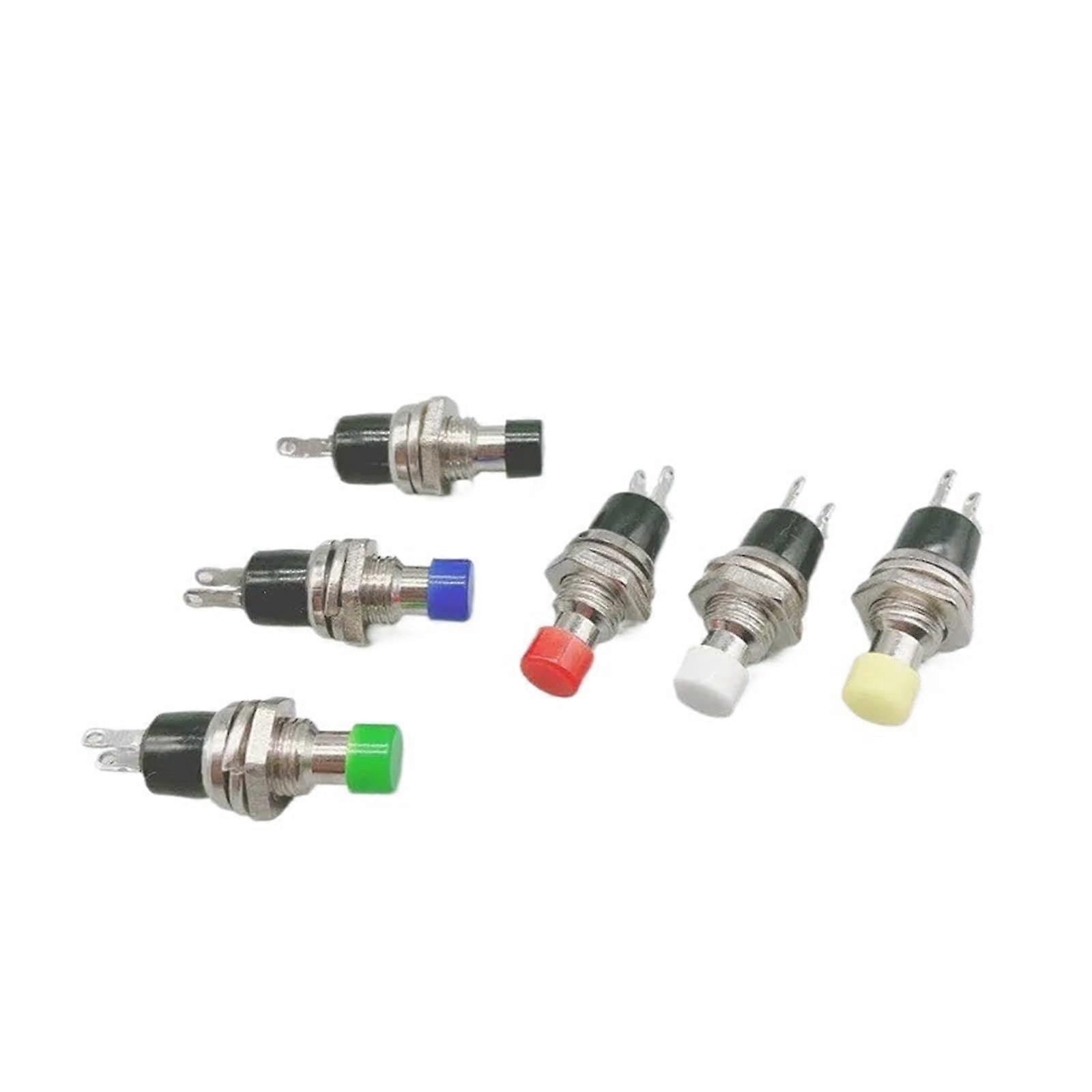10pcs 7mm Momentary Push Button Switch NO Micro Switch with LED Lights for Quick Reset Control