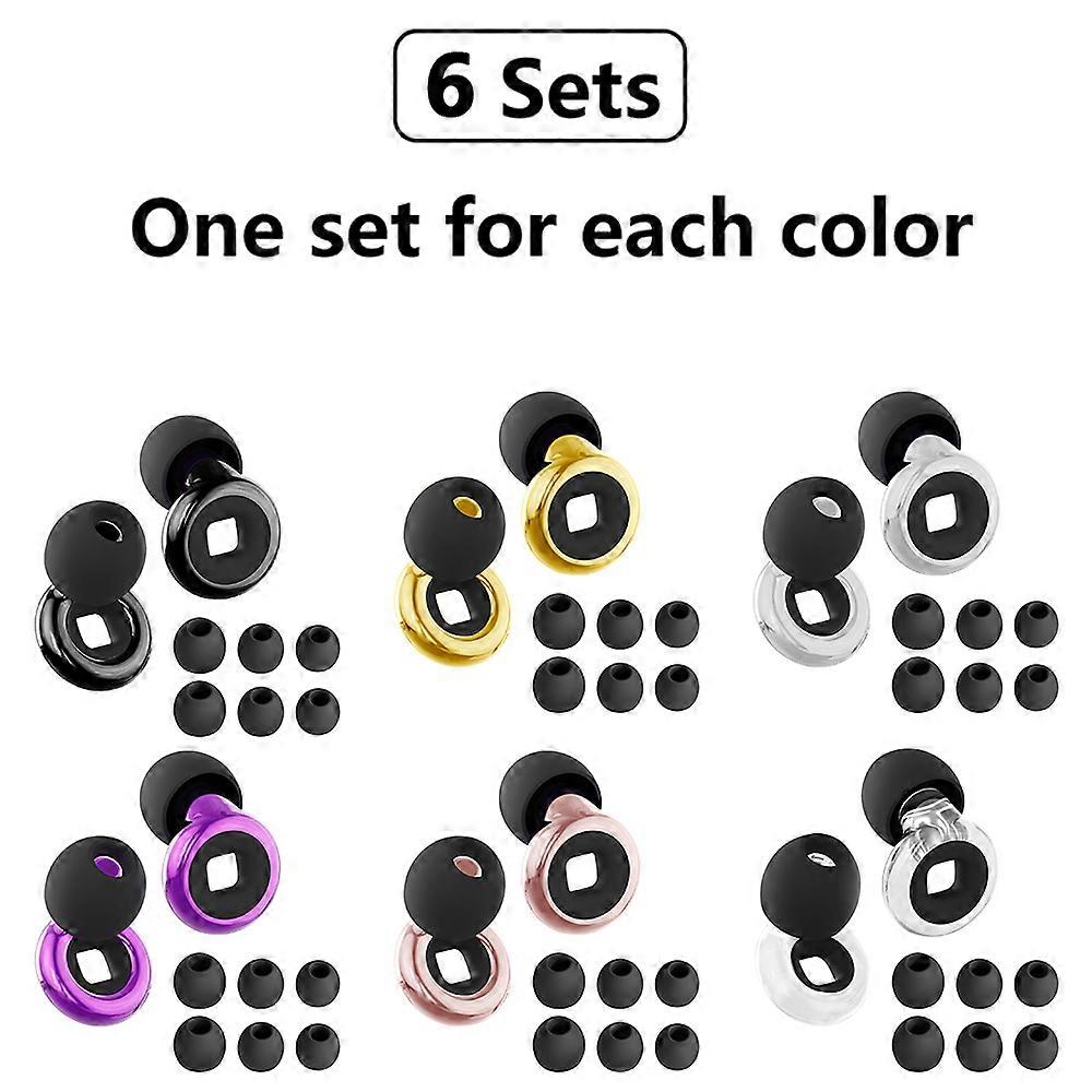 HUAK Recomable ABS Ear Plugs with 8 XS/S/M/L Tips �C Noise Reduction + Mute Extra Coverage, Great for Concerts, Festivals, Sports