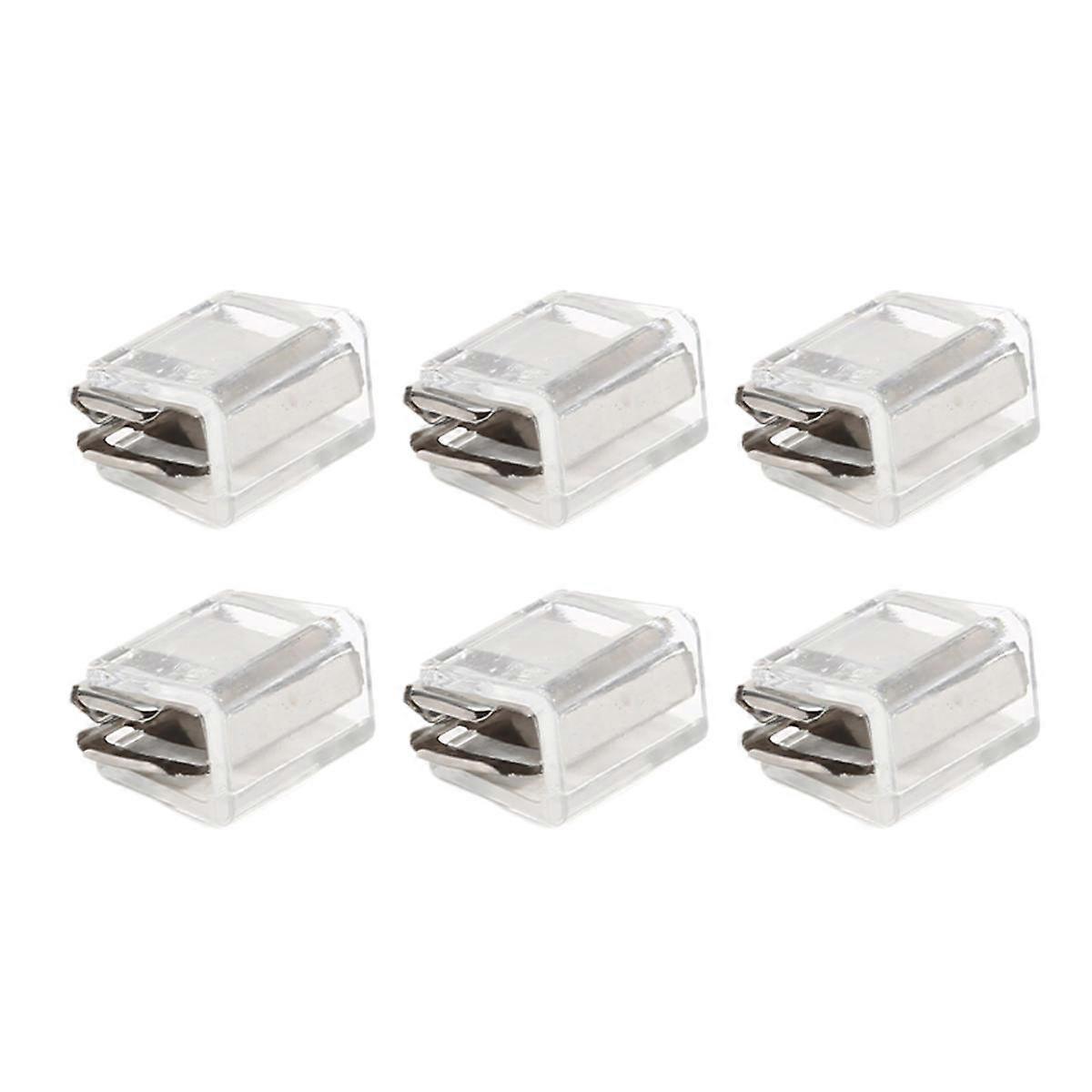6Pcs Sliding Window Lock Buckle No Punching Window Rail Fixing Safety Clip Screen Window Door Safety Plug Invisible Non-slip Pants Edge Clip