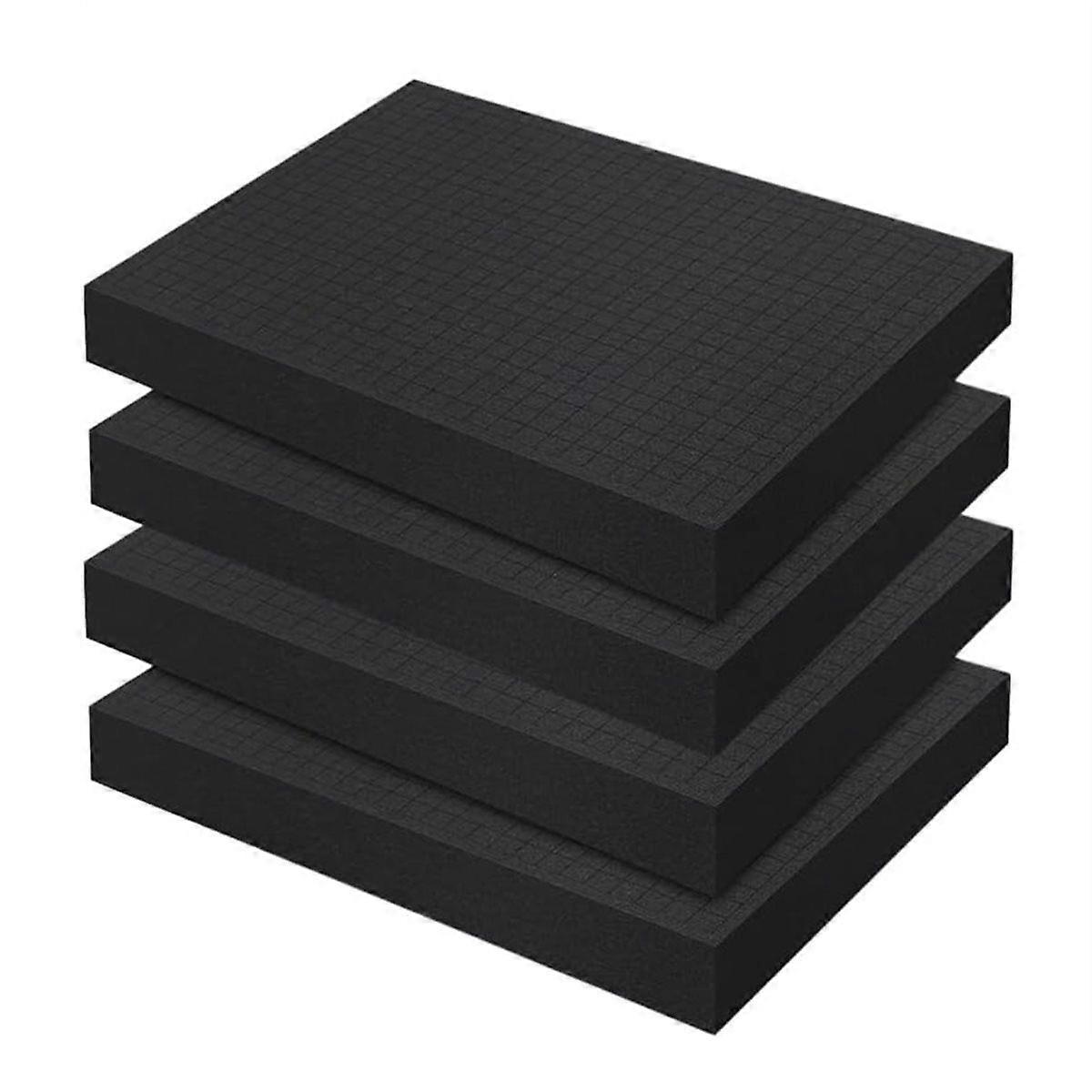 4pcs Foam Cut, 405 X 305 X 25 mm Grid Foam,Foam Insert for Transport, Tool Box, Camera Case, Foam f