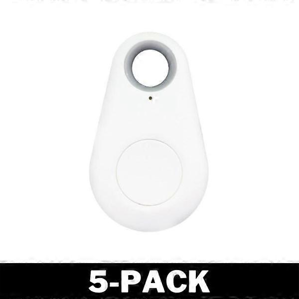 GPS Mini Tracker for Dog / Cat / Keys White 5-Pack 5-Pack