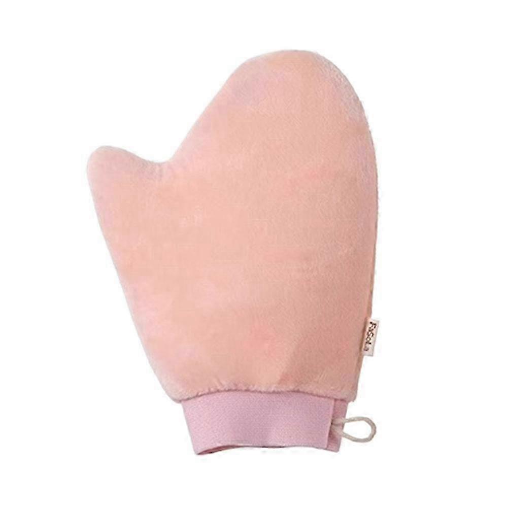 Body Lotion Gloves Hands-free Moisturizing Applicator Soft Touch Even Application No Mess Quick Dry With Hanging Rope Beige Pink