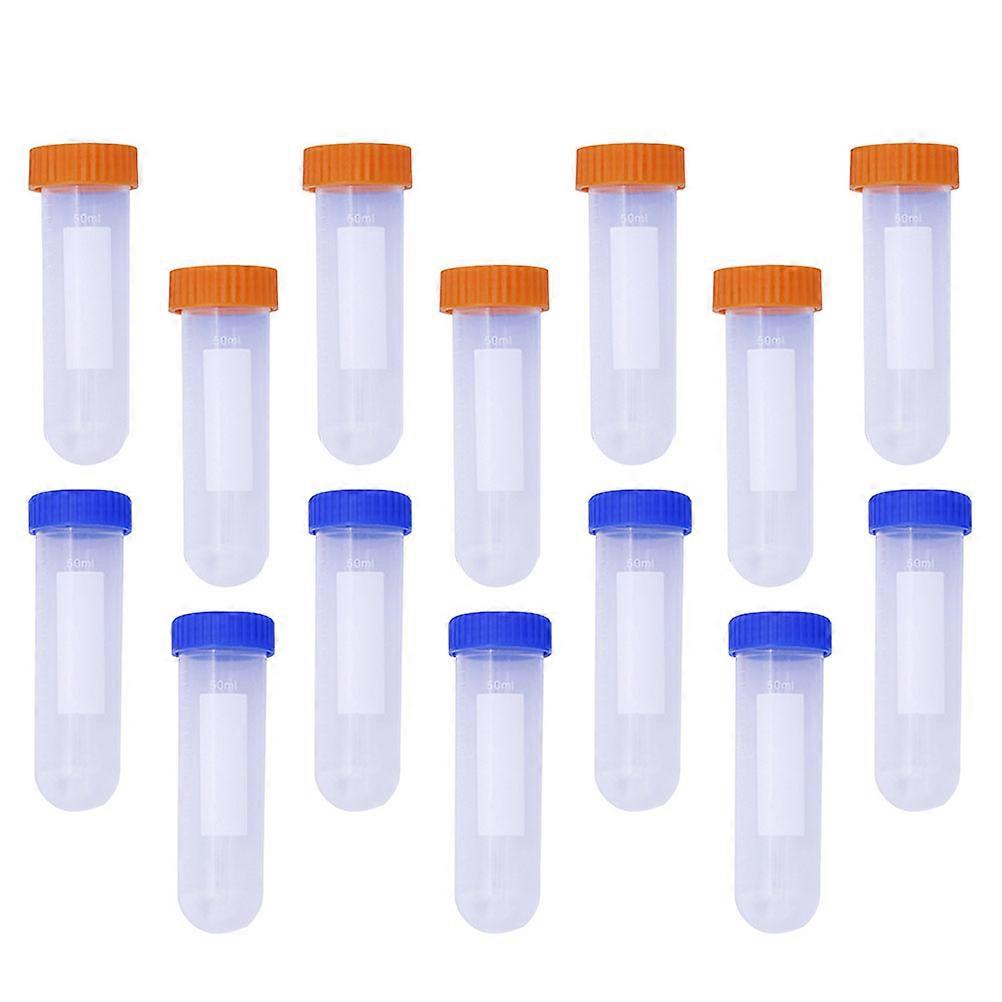 Plastic Tubes with Caps for Storage Use 40Pcs Assorted Color Test Tubes