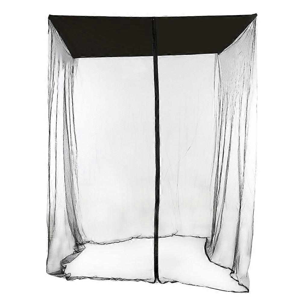 Polyester Swing Hammock Mosquito Net with Zipper Closure for 2Pcs