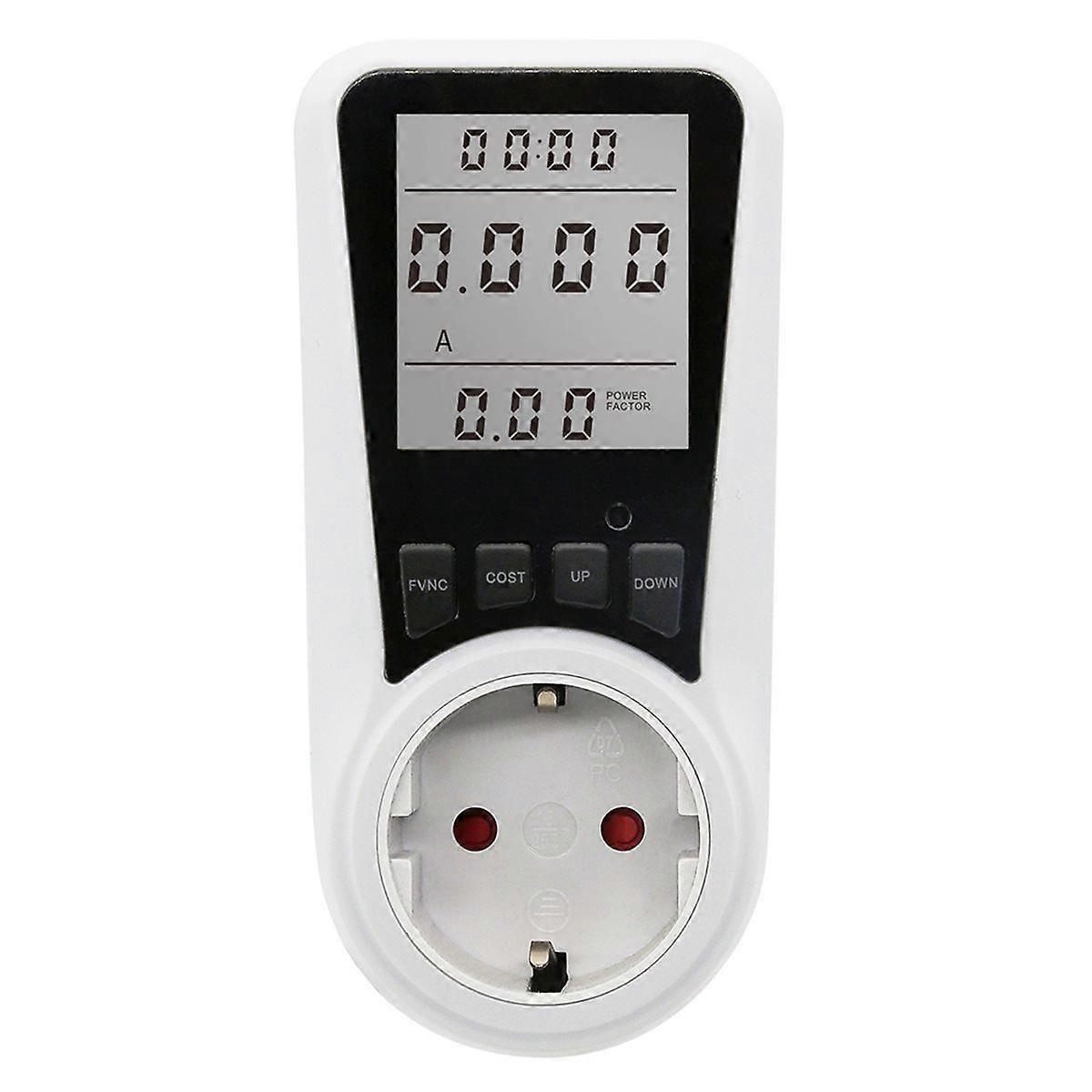 Power Meter, Plug-in Socket with Overload Protection, Kilowatt Voltage AMP Tester, Electrical Monit