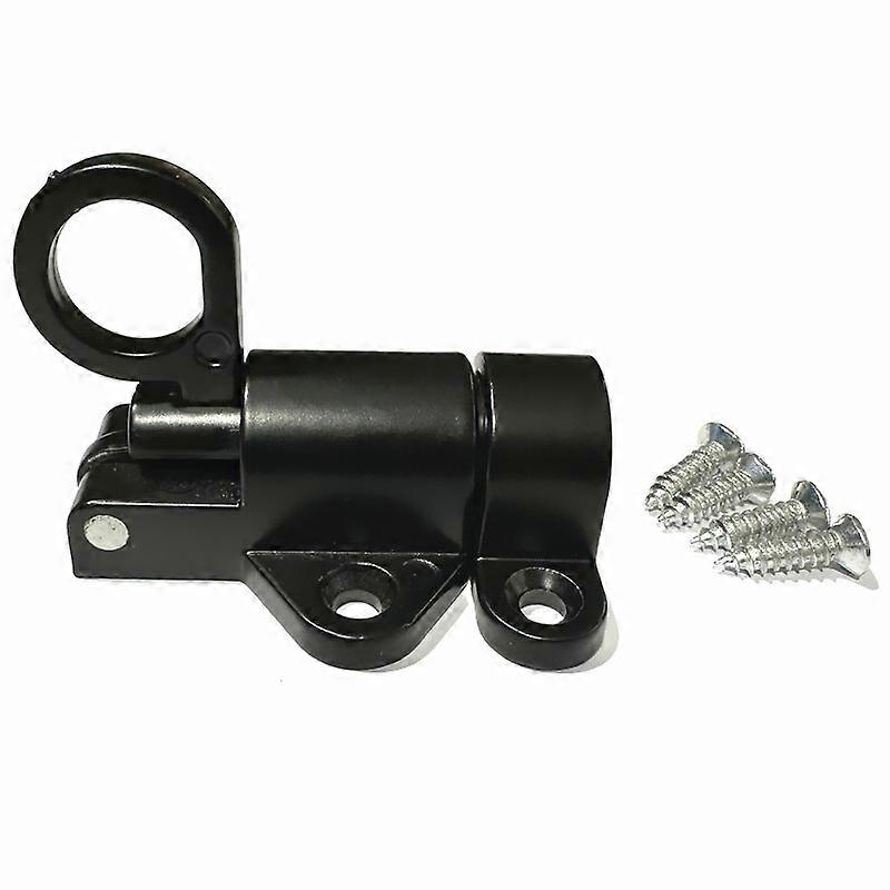 Aluminum Alloy Bolt Lock Self-Closing Automatic Latch Window Gate Security Pull Ring Spring Bounce Door Bolt Latch