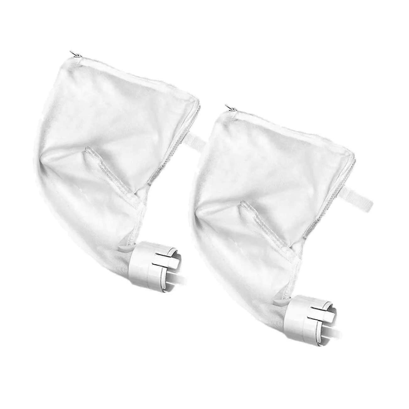 2pcs Reusable Pool Cleaner Filter Bag Captures Fine Debris Easy Install for Swimming Pool