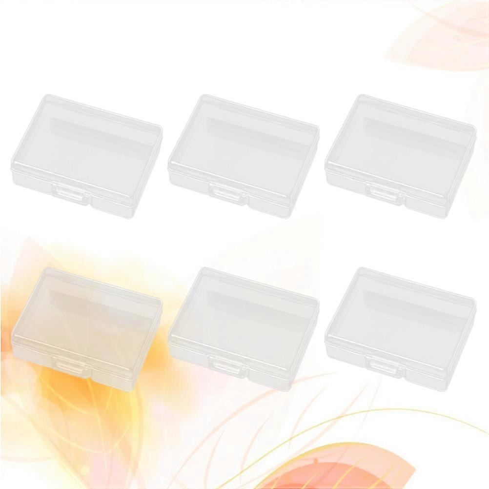 Transparent Plastic Storage Box for Mini Organizer with 6Pcs Set
