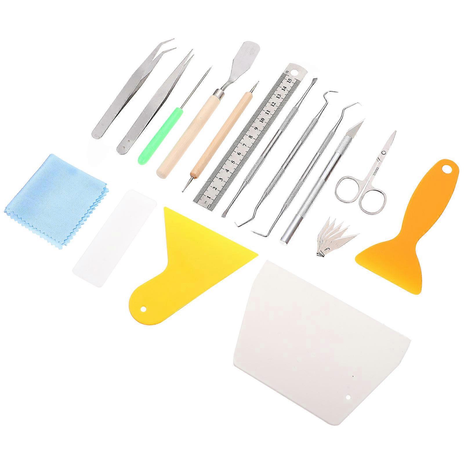 Craft Making Tool Vinyl Weeding Kit Precision Carving Tool 21Pcs Set