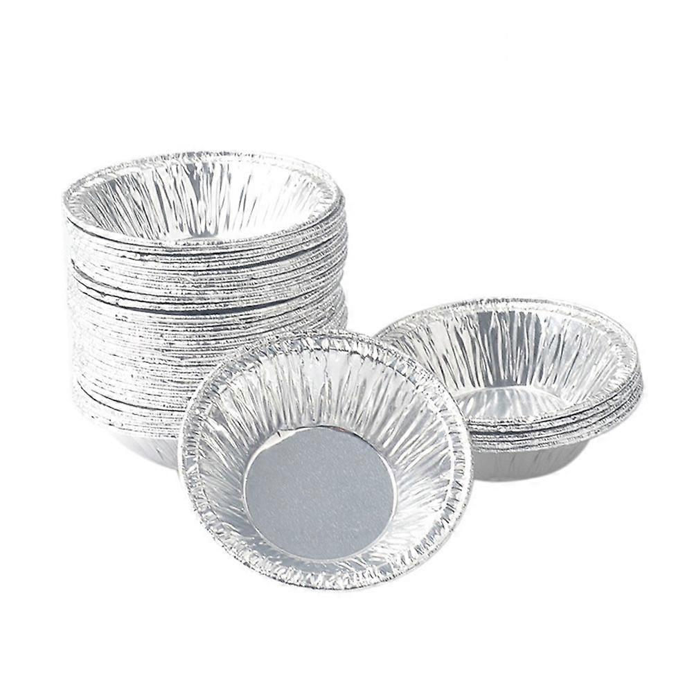 Disposable Foil Cups Round Egg Tart Molds for Baking Use 250Pcs