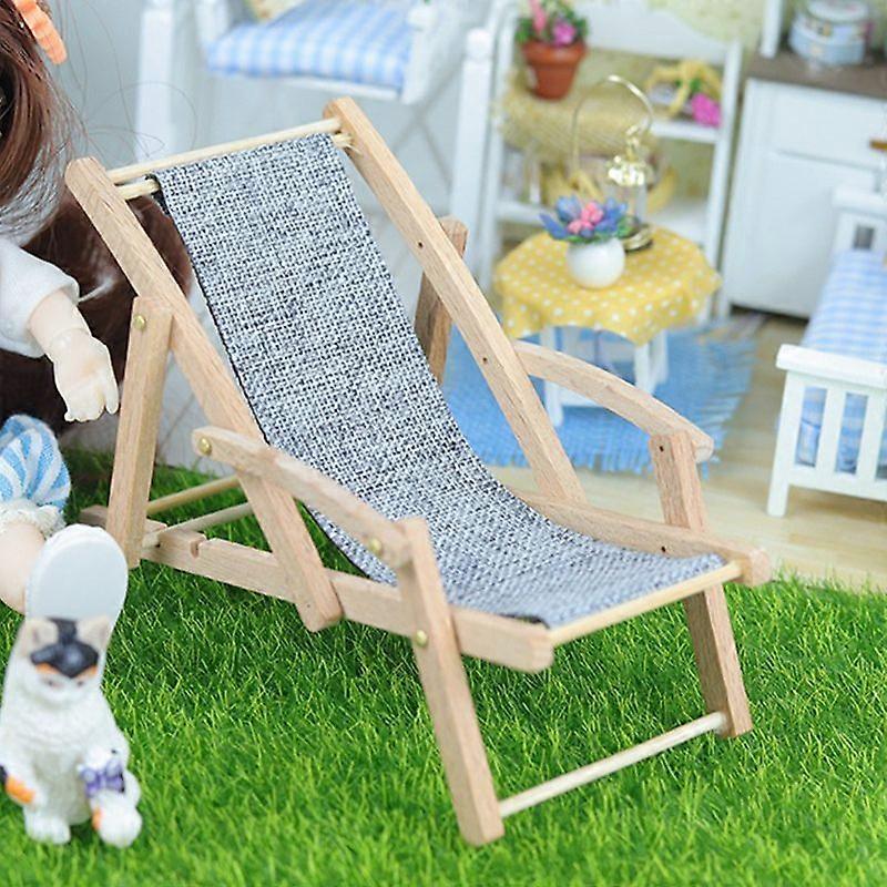 Zubehör Simulation Mini Strandkorb Modell Liegestuhl Möbel