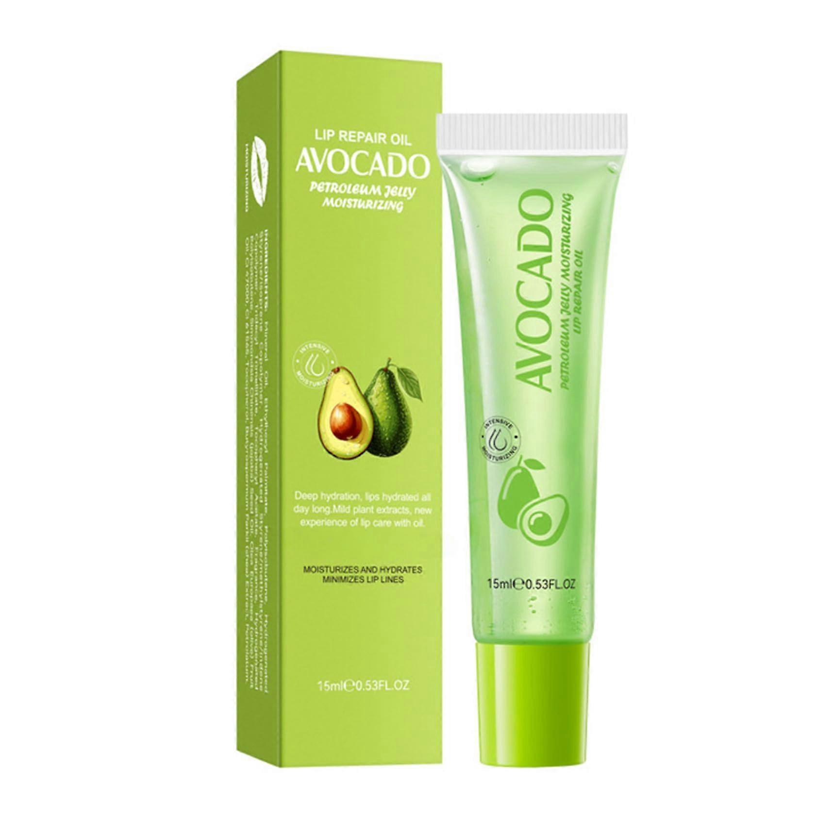 Avocado Lip Balm Deep Hydration Petroleum Jelly Formula for Smooth Lips Green One Size