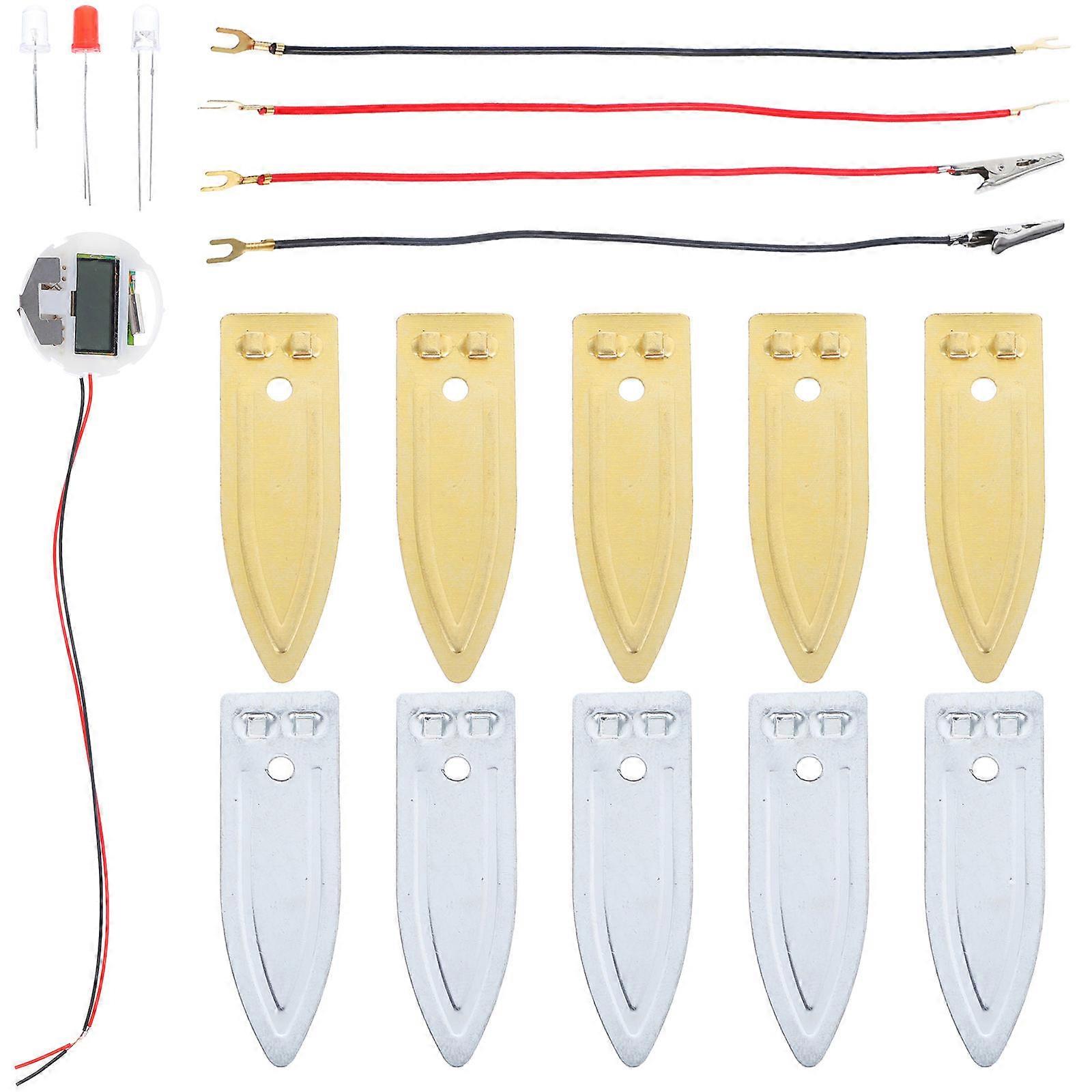 Fruit Battery Project Kit for DIY 1Set with Assorted Color Metal Components