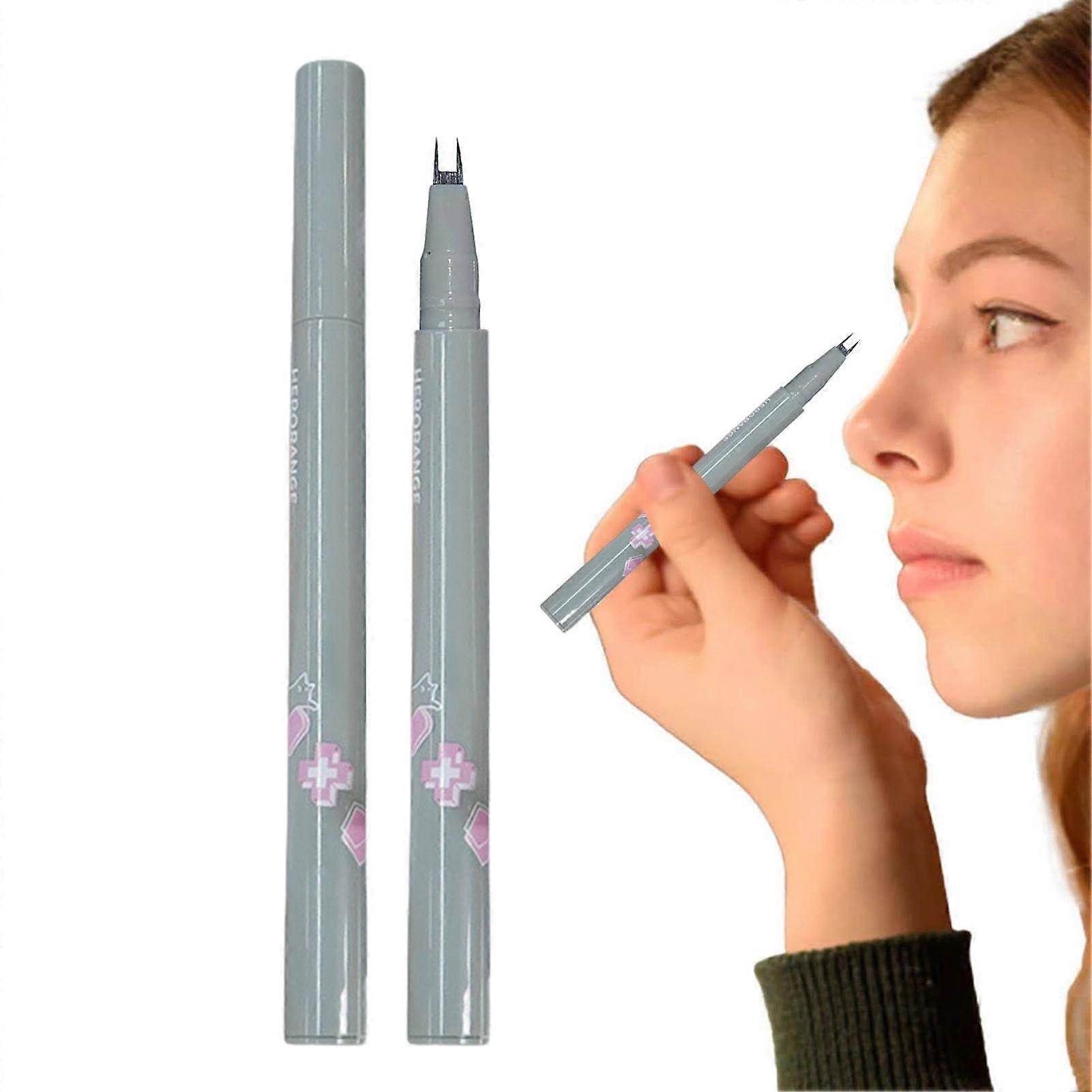 Waterproof Double Tip Liquid Eyeliner Pen QuickDry Long Lasting SmudgeResistant for Precise Wing