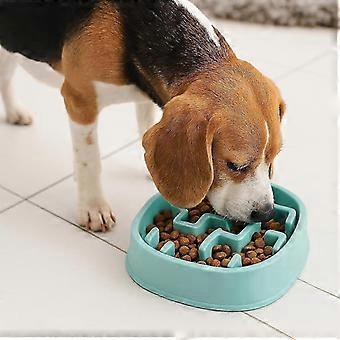 Slow Feeder Bowl, Puzzle Maze for Fast Eaters, Small to Medium Dogs, Helps Prevent Bloat & Aid Digestion, Holds 2 Cups Wet or Dry Food, Non-Slip, BPA-