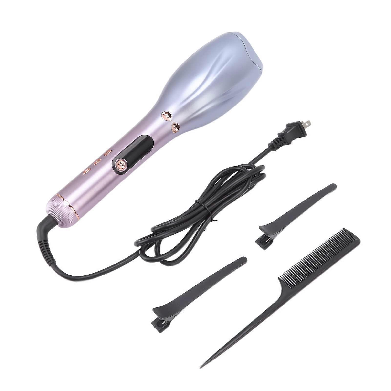 Automatic Hair Curler with Fast Heating Ceramic, OneButton Curling, Adjustable Temperature, Purple Gradient