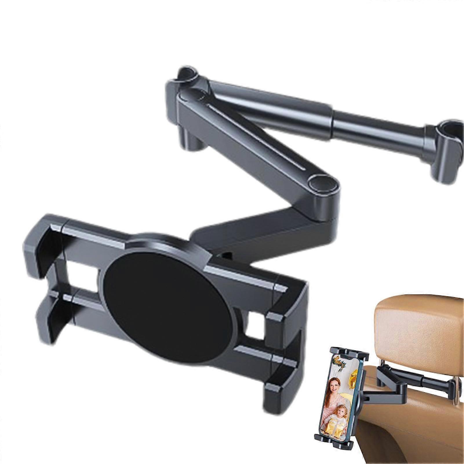 Car Tablet Holder with Adjustable Viewing Angle, Universal Headrest Mount for Backseat Travel
